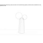 Lampa stołowa LED z gliny Kathleen