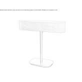 Handmade table lamp made of wood and metal Davos