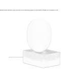 Lampa stołowa z dmuchanego szkła Zarow