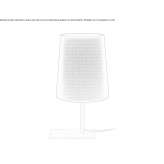 Lampa stołowa LED z tkaniny w nowoczesnym stylu Verseni