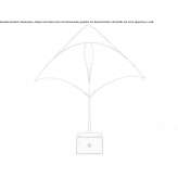 Lampa stołowa LED ze stali i drewna Jabing