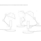Adjustable steel table lamp Lobnitz
