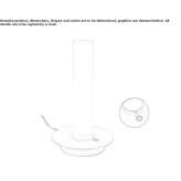 LED table lamp made of blown glass Vocin