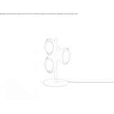 Direct table lamp in light metal Pahactla