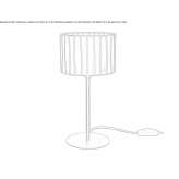 Glass LED table lamp Crehange
