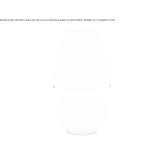 LED table lamp made of blown glass Vinneuf