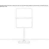 LED table lamp made of glass and aluminum Yelo