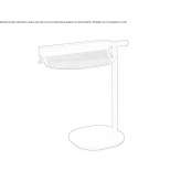 Adjustable LED table lamp in metal and wood veneer Neerkant