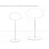 Table lamp made of glass and aluminum Udenisht