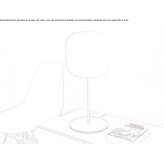 Lampa stołowa ze szkła i aluminium Mojave
