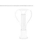 Handmade table lamp made of wood veneer and glass Attwood