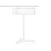 Handmade table lamp made of wood and metal Beltinci