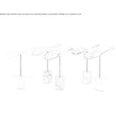 LED table lamp in ceramic and marble Uxegney