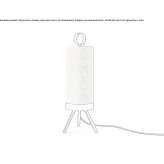 Linen LED table lamp with dimmer Wydminy