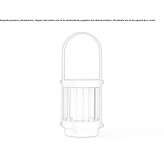 Bezprzewodowa lampa stołowa LED ze szkła i stali Oakbrook