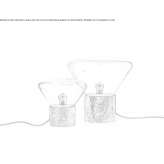 Marmurowa lampa stołowa Allevard