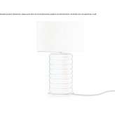 Ceramiczna lampa stołowa LED ze ściemniaczem Hanahan
