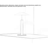 Steel LED table lamp Tepexpan