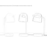 Lampa stołowa LED z dmuchanego szkła ze ściemniaczem Ciumani