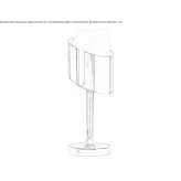 Ręcznie robiona metalowa lampa stołowa Gorlice
