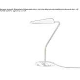 Marble LED table lamp with dimmer Chanal