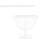 LED table lamp in glass and solid oak Mettlach