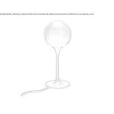Table lamp in Murano glass and metal Sestu