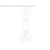 Lampa stołowa LED z dmuchanego szkła Bezas
