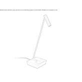 Aluminum LED table lamp with a fixed arm Parkston