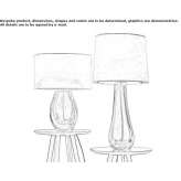 Handmade crystal table lamp Mirabel