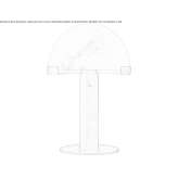 Lampa biurkowa z polerowanego antycznego mosiądzu z alabastrowym kloszem Alegrete