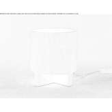 Plaster LED table lamp Waterman