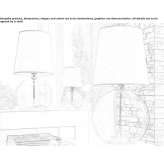 Szklana lampa stołowa Salix
