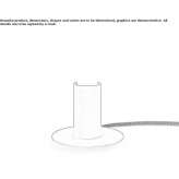 Metal table lamp Decebal