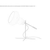 Glass table lamp Zelino
