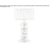 Fiberglass and brass table lamp Mirabel