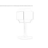 Lampa stołowa z brązu Boroaia