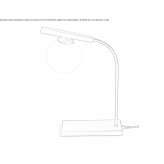 Metalowa lampa stołowa LED Tacir