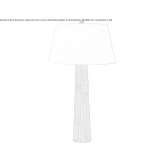 Duża lampa stołowa Spire z pozłacanego żelaza z papierowym kloszem Vilhena