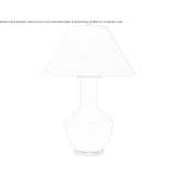 Lampa stołowa w kolorze lodowego błękitu z naturalnym papierowym kloszem Arola