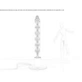 LED table lamp made of glass and steel Vorden