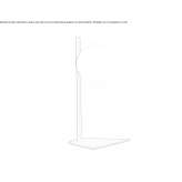Table lamp made of metal, painted Peras