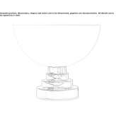 Glass table lamp Bridgton