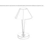Mosiężna lampa stołowa Andalen
