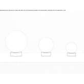 Lampa stołowa LED z dmuchanego szkła Yalta