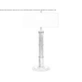 Wysoka lampa stołowa z ręcznie przecieranego antycznego mosiądzu Wort
