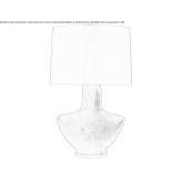 Mała lampa stołowa z barwionej czarnej metalicznej ceramiki Brnenec