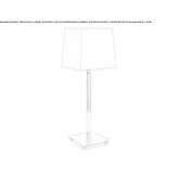 Steel table lamp Visnova