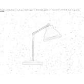 Adjustable with a metal table lamp with a swing arm Pedra