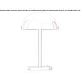 Metal table lamp Wellard